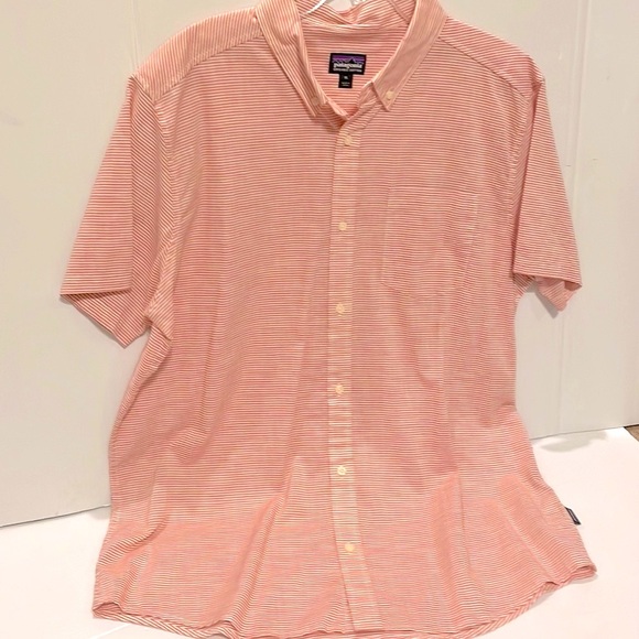 NWOT Patagonia Mens Short Sleeve Shirt / Organic cotton / one pocket Size XL - Picture 7 of 13